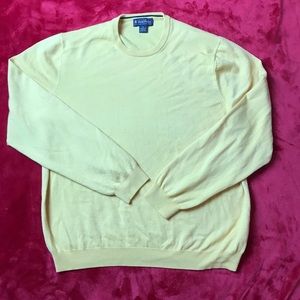 Brooks Brothers Merino Wool Yellow Sweater XL